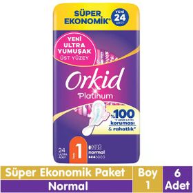 Orkid Platinum Normal Süper Ekonomik Paket 6x24'lü Hijyenik Ped