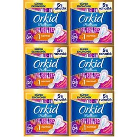 Orkid Platinum Normal Süper Ekonomik Paket 6x24'lü Hijyenik Ped
