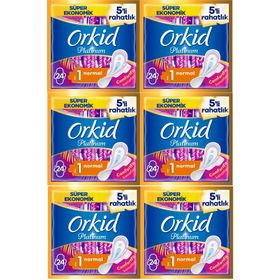 Orkid Platinum Normal Süper Ekonomik Paket 6x24'lü Hijyenik Ped