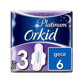 Orkid Platinum Tekli Gece 6'lı Ped