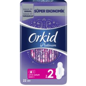 Orkid Platinum Ultra Uzun 22'li Hijyenik Ped