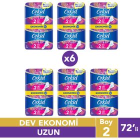 Orkid Platinum Uzun 72 Adet Anne Kız Hijyenik Ped Paketi