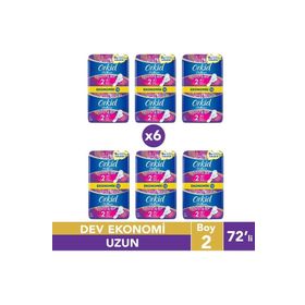 Orkid Platinum Uzun 72 Adet Anne Kız Hijyenik Ped Paketi