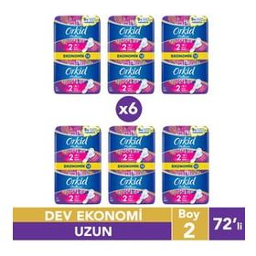 Orkid Platinum Uzun 72 Adet Anne Kız Hijyenik Ped Paketi