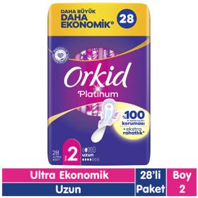 Orkid  Platinum Uzun Ekonomi 28 Adet Hijyenik Ped