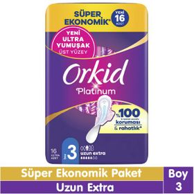 Orkid Platinum Uzun Ekstra 16 Adet Hijyenik Ped