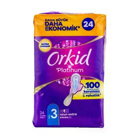 Orkid Platinum Uzun Extra Boy 3 24'lü Süper Ekonomik Hijyenik Ped