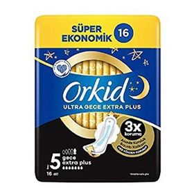Orkid Süper Ekonomik Ultra Gece Extra Plus 14x4 Hijyenik Ped