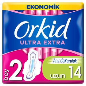Orkid Ultra 14 'lü Uzun Ekstra Hijyenik Ped