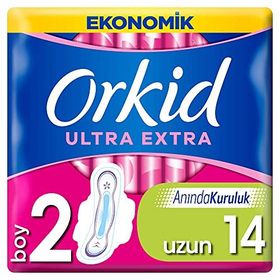 Orkid Ultra 14 'lü Uzun Ekstra Hijyenik Ped