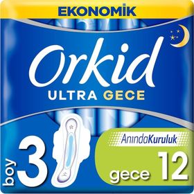 Orkid Ultra Ekonomil Gece Ekstra 12'li Ped