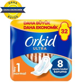 Orkid Ultra Ekstra Dörtlü Paket Normal 32'li Hijyenik Ped