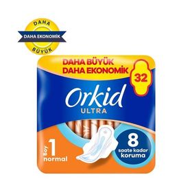 Orkid Ultra Ekstra Dörtlü Paket Normal 32'li Hijyenik Ped