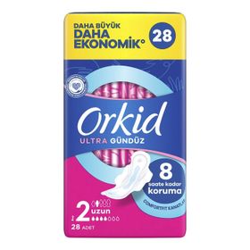 Orkid Ultra Ekstra Dörtlü Paket Uzun 28'li Hijyenik Ped
