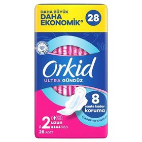 Orkid Ultra Ekstra Dörtlü Paket Uzun 28'li Hijyenik Ped