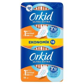 Orkid Ultra Ekstra Eko Paket Normal 16'lı Hijyenik Ped
