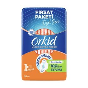 Orkid Ultra Ekstra Fresh No:1 36 Adet Ped