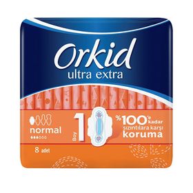 Orkid Ultra Extra 1 Numara Normal 8'li Hijyenik Ped