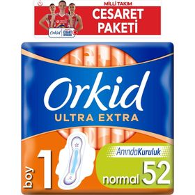 Orkid Ultra Extra Cesaret Paketi 52'li Normal Ped