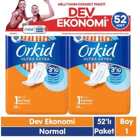 Orkid Ultra Extra Cesaret Paketi 52'li Normal Ped