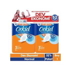 Orkid Ultra Extra Cesaret Paketi 52'li Normal Ped