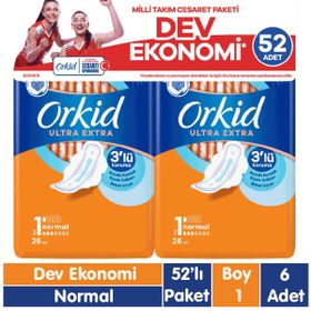 Orkid Ultra Extra Cesaret Paketi 6x52'li 312 Adet Normal Ped