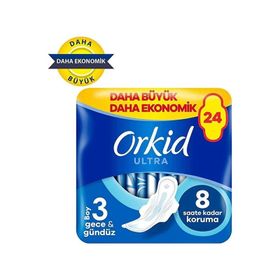 Orkid Ultra Extra Gece 4x24'lü Hijyenik Ped