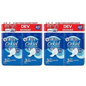 Orkid Ultra Extra Gece Cesaret Paketi 80'li 40x2 Ped