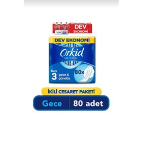 Orkid Ultra Extra Gece Cesaret Paketi 80'li 40x2 Ped