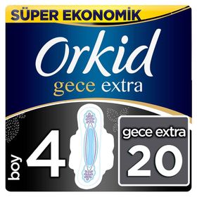 Orkid Ultra Extra Gece Ekonomik 20 Adet Hijyenik Ped