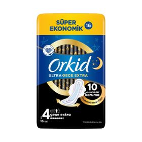 Orkid Ultra Extra Gece Extra Boy 4 16'lı Ped