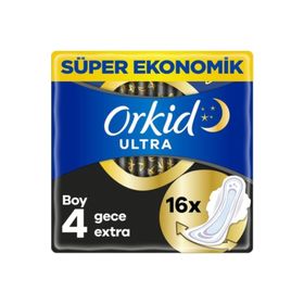 Orkid Ultra Extra Gece Extra Boy 4 16'lı Ped