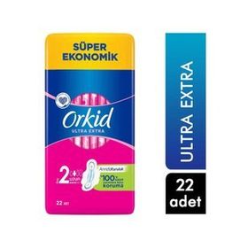 Orkid Ultra Extra Hijyenik Ped Uzun Süper Ekonomik Paket 22 Ped