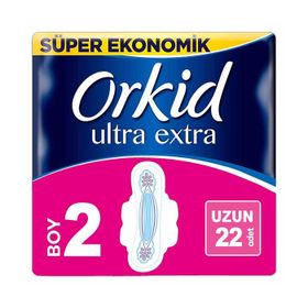 Orkid Ultra Extra Hijyenik Ped Uzun Süper Ekonomik Paket 22 Ped