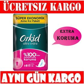 Orkid Ultra Extra Hijyenik Uzun Süper Ekonomik 26 Ped