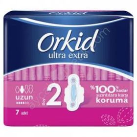Orkid Ultra Extra Hijyenik Uzun Tekli Paket 7x24 Adet Ped