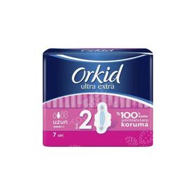 Orkid Ultra Extra Hijyenik Uzun Tekli Paket 7x24 Adet Ped