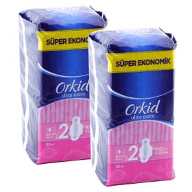 Orkid Ultra Extra Kanatlı Uzun 22'li Hijyenik Ped