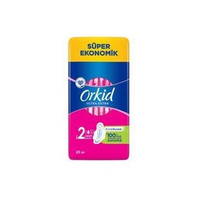Orkid Ultra Extra Kanatlı Uzun 22'li Hijyenik Ped