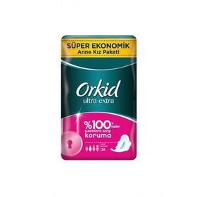 Orkid Ultra Extra Kanatlı Uzun 22'li Hijyenik Ped