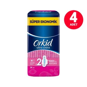 Orkid Ultra Extra Kanatlı Uzun 22'li Hijyenik Ped