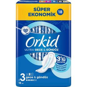 Orkid Ultra Extra Koruma Gece ve Gündüz 9x18 Adet Hijyenik Ped