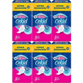 Orkid Ultra Extra Koruma Uzun 6x22 Adet Hijyenik Ped