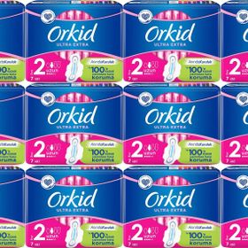 Orkid Ultra Extra Koruma Uzun 7x12 Adet Hijyenik Ped