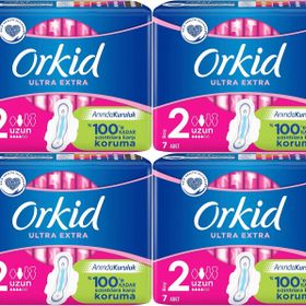 Orkid Ultra Extra Koruma Uzun 7x4 Adet Hijyenik Ped