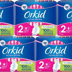 Orkid Ultra Extra Koruma Uzun 7x5 Adet Hijyenik Ped
