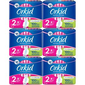 Orkid Ultra Extra Koruma Uzun 7x6 Adet Hijyenik Ped