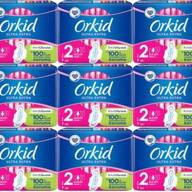 Orkid Ultra Extra Koruma Uzun 7x9 Adet Hijyenik Ped