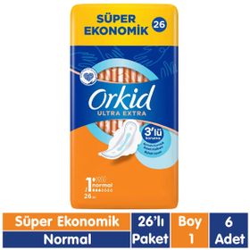 Orkid Ultra Extra Normal 6x26 Adet Hijyenik Ped