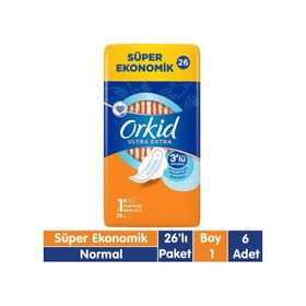 Orkid Ultra Extra Normal 6x26 Adet Hijyenik Ped